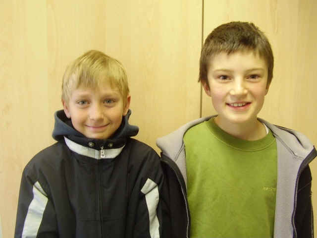 Marco und Jakob aus der GS Ummendorf zu Gast am Gymnasium.